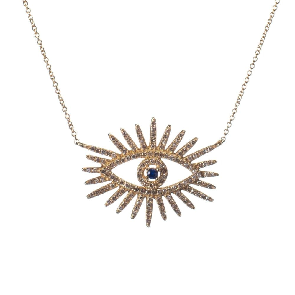 Diamond Eyelash Necklace