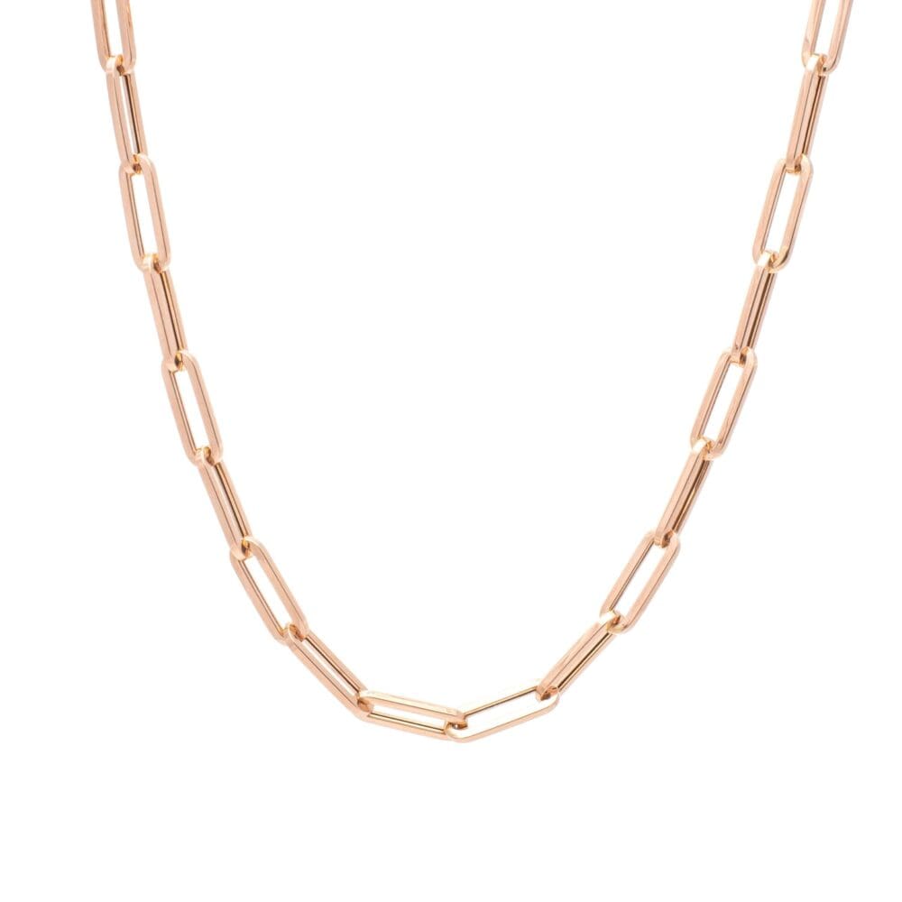 Medium Chain Link Necklace Rose Gold