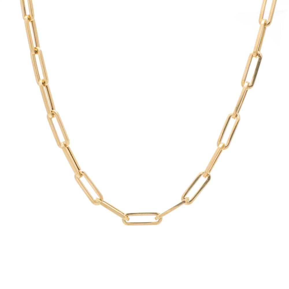 Medium Chain Link Necklace Yellow Gold