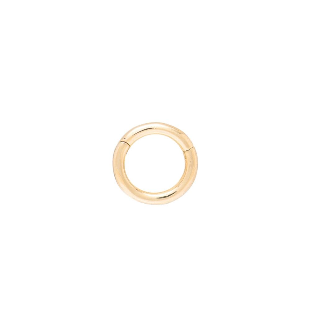 Round Clasp Charm Holder Yellow Gold